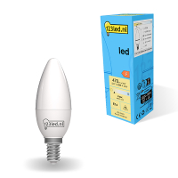 123inkt 123led E14 ledlamp kaars mat 2700K 4.9W (40W)  LDR01854