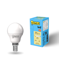 123inkt 123led E14 ledlamp kogel mat 2700K 2.5W (25W)  LDR01896