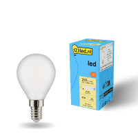 123inkt 123led E14 ledlamp kogel mat dimbaar 2700K 2.5W (25W)  LDR01908