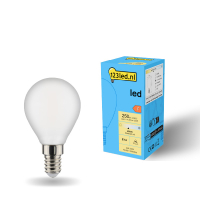 123inkt 123led E14 ledlamp kogel mat dimbaar 4000K 2.5W (25W)  LDR01910
