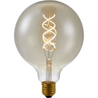 123inkt 123led E27 filament ledlamp globe G125 goud dimbaar 5W (30W) LF023925105 LDR06308