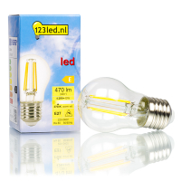 123inkt 123led E27 filament ledlamp kogel 4.2W (40W) LDR01830 LDR01680