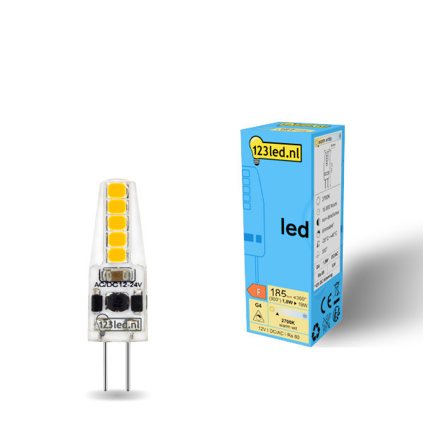 123inkt 123led G4 ledcapsule dimbaar 1.8W (19W)  LDR01936 - 1