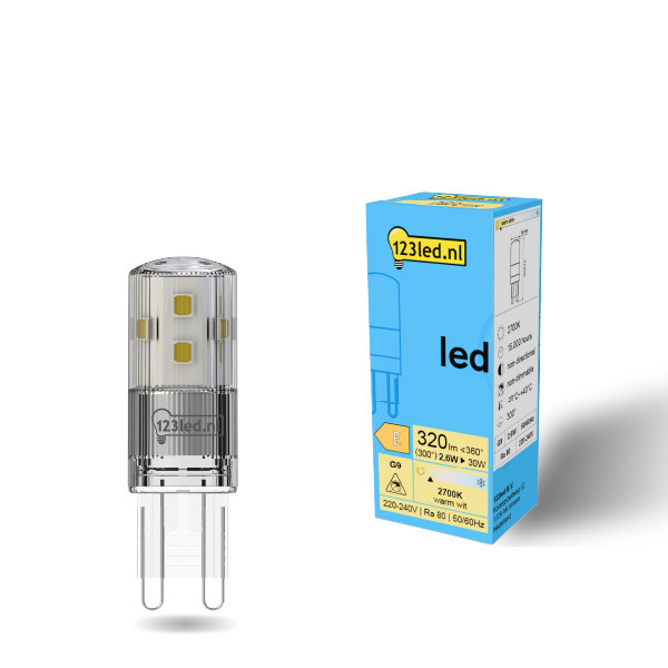 123inkt 123led G9 ledcapsule helder 2.6W (30W)  LDR01950 - 1