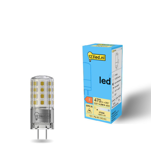 123inkt 123led GY6.35 ledcapsule dimbaar 4.5W (40W)  LDR01946 - 1