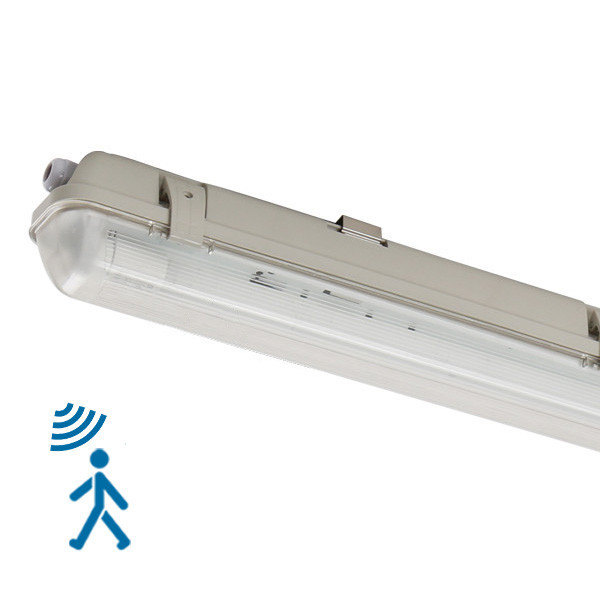 123inkt 123led IP65 TL-armatuur met sensor 120 cm | 4000K | 2100 lumen (14W) incl. TL-buis 2401202_01L123 LDR08648 - 1