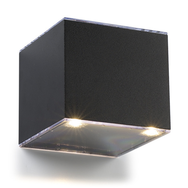 123inkt 123led Solar wandlamp Avon Down zwart SL10-45-down LDR08534 - 2