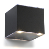 123inkt 123led Solar wandlamp Avon Down zwart SL10-45-down LDR08534 - 2
