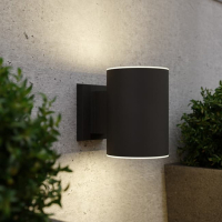 123inkt 123led Solar wandlamp Grantham Up & Down zwart SL10-42 LDR08530