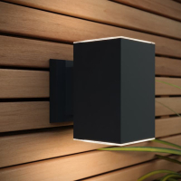 123inkt 123led Solar wandlamp Oxford Up & Down zwart SL10-43 LDR08532