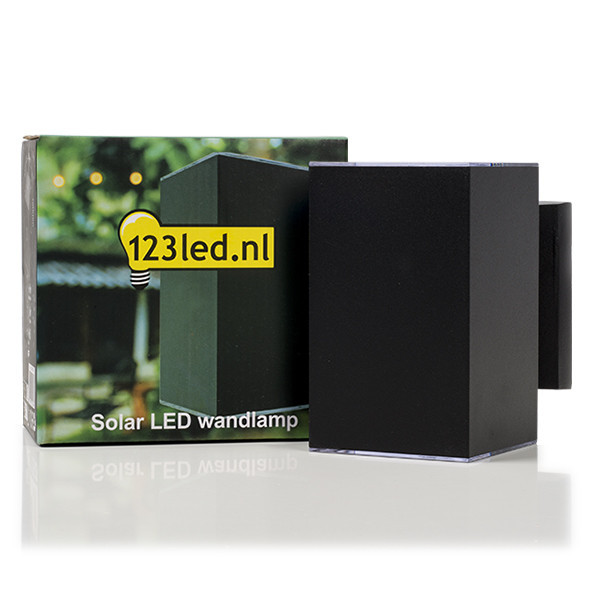 123inkt 123led Solar wandlamp Oxford Up & Down zwart SL10-43 LDR08532 - 3