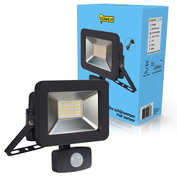 123inkt 123led breedstraler met sensor | 6000K | 2200 lumen (20W) 0310713L123 LDR01989 - 1