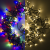 123led clusterverlichting multicolor & warmwit 4,5m 192 lampjes