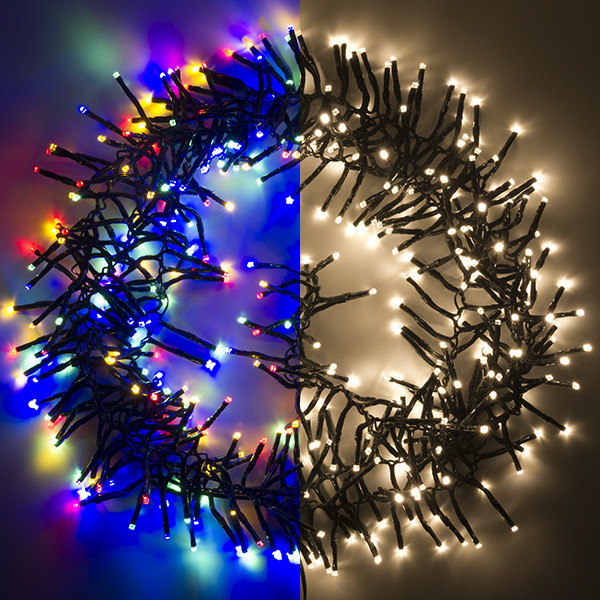 123led clusterverlichting multicolor & warmwit 6m 384 lampjes LDR07186 123led clusterverlichting multicolor & warmwit 6m 384 lampjes LDR07186 - 1