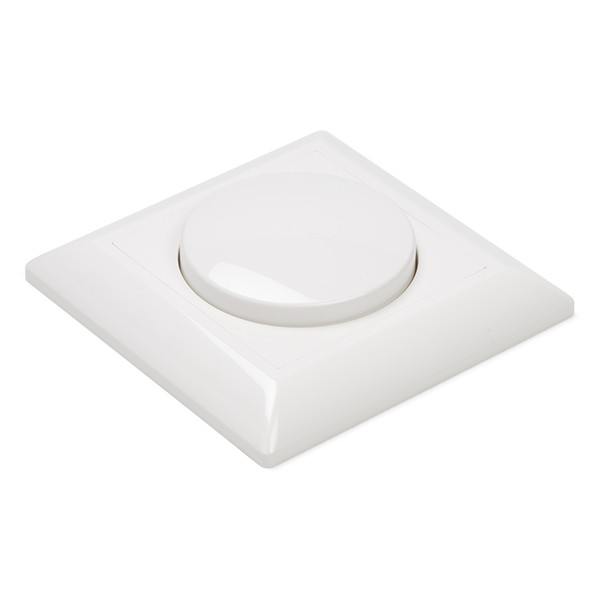 123inkt 123led dimmerknop incl. centraalplaat en raamwerk wit ED-10002C LDR07198 - 1