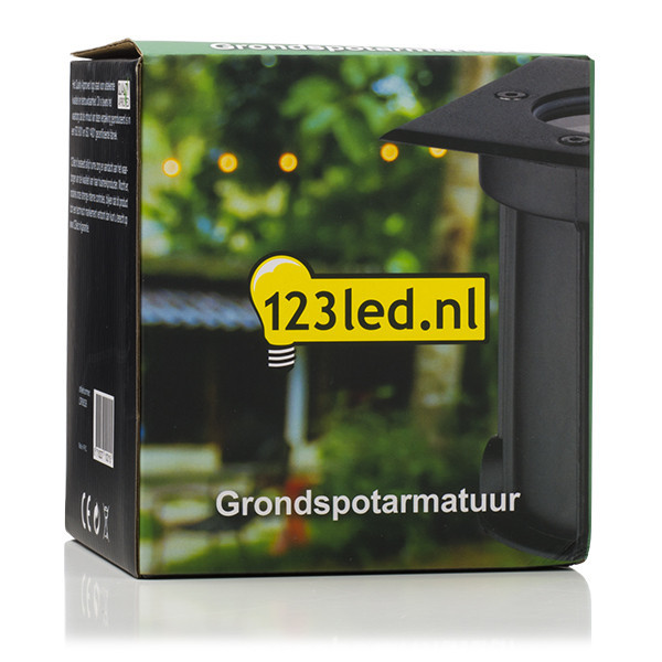 123inkt 123led grondspot Athene zwart geschikt voor 1x GU10 KH7144B LDR08526 - 5