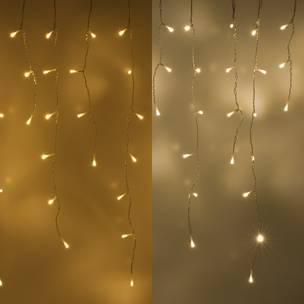 123inkt 123led ijspegelverlichting extra warm wit & warm wit transparant 12,1 meter 360 lampjes  LDR07289 - 1