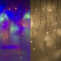 123inkt 123led ijspegelverlichting multicolor & warm wit 8,5 meter 180 lampjes  LDR07290