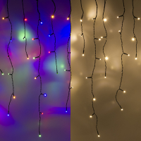 123inkt 123led ijspegelverlichting multicolor & warm wit 9,7 meter 240 lampjes  LDR07291