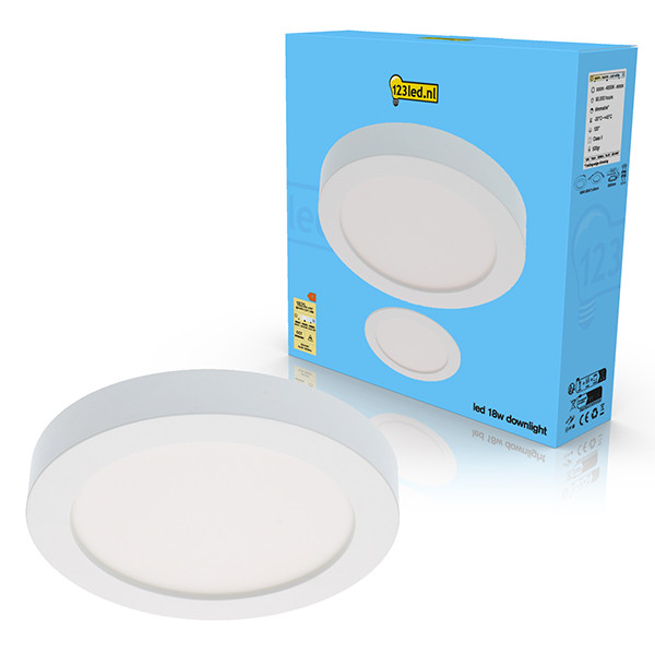 123inkt 123led inbouwarmatuur | Rond | Ø 22 cm | 3000-6000K | Dimbaar (18W) 810383L123 LDR02018 - 1