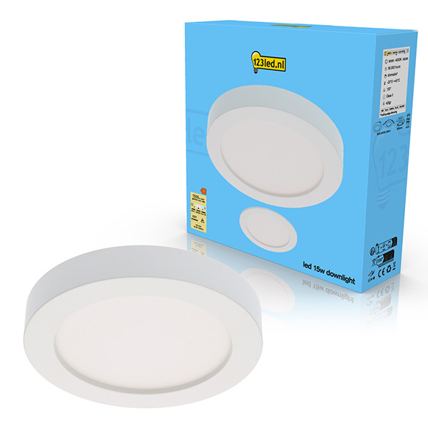 123inkt 123led inbouwspot | Rond | Ø 20 cm | 3000-6000K | Dimbaar (15W) 810382L123 LDR02015 - 1