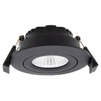 123inkt 123led inbouwspot dimbaar 6W V6054-AC-Black LDR02136