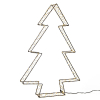 123led kerstboom 3D 56 cm extra warmwit & warmwit 540 lampjes zwart LDR07273 - 2