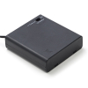 123led kerstster 3D op batterijen 26 cm extra warmwit & warmwit 200 lampjes zwart LDR07285 - 6