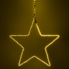 123led kerstster hangend 37 cm extra warmwit & warmwit 200 lampjes zwart LDR07274 - 3