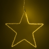 123led kerstster hangend 56 cm extra warmwit & warmwit 300 lampjes zwart LDR07275 - 3