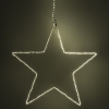 123led kerstster hangend 56 cm extra warmwit & warmwit 300 lampjes zwart LDR07275 - 4