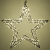123led kerstster met ophangoog 36 cm extra warm wit & warm wit 800 lampjes zwart LDR07268 - 4