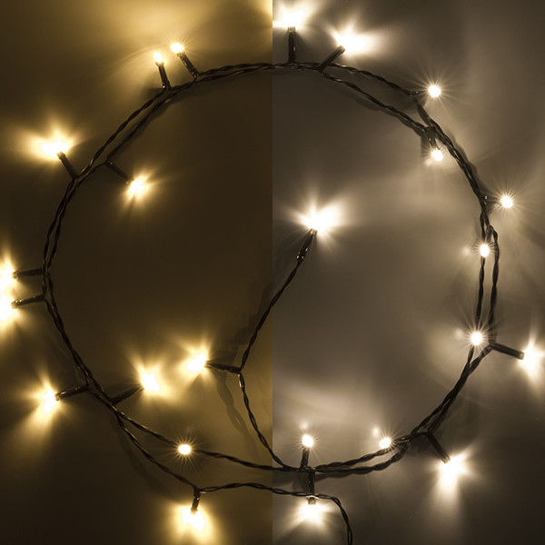 Koloniaal Krachtcel Opschudding 123led kerstverlichting extra warm wit & warm wit 2,1 meter op batterijen  24 lampjes met timer 123inkt 123inkt.be