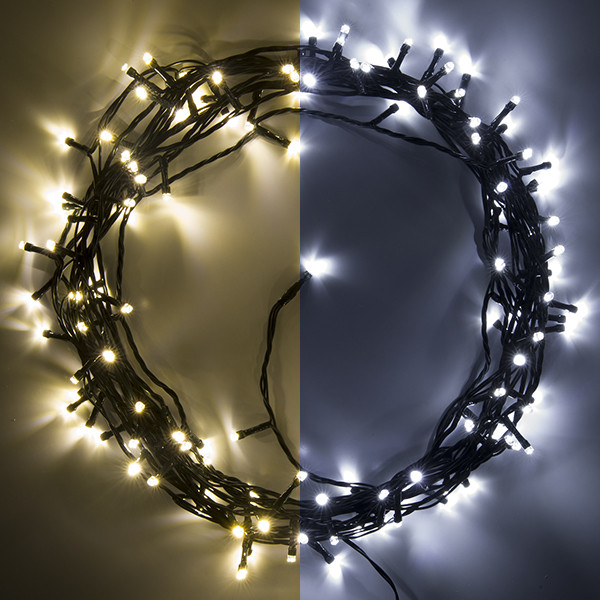 123led kerstverlichting koud wit & warmwit 12m 120 lampjes LDR07017 - 1
