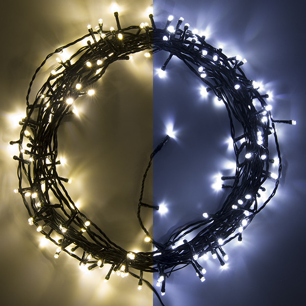 123led kerstverlichting koud wit & warmwit 16,4m180 lampjes LDR07018 - 1