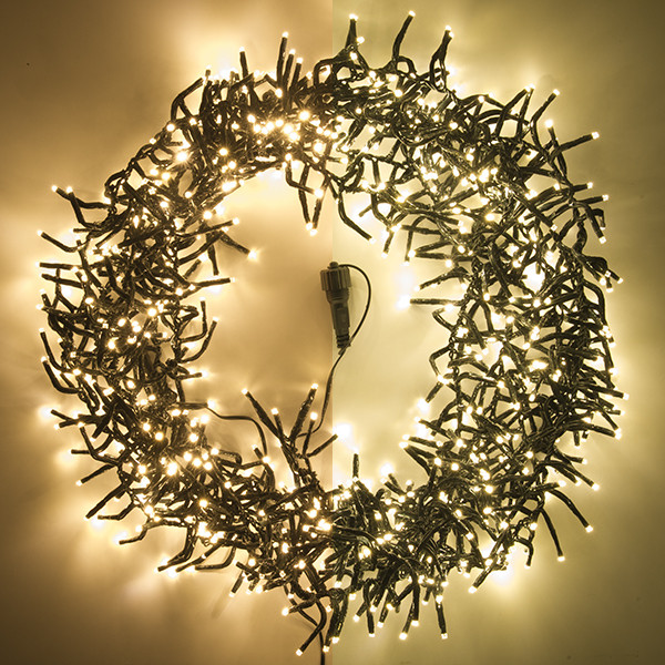 123led koppelbare clusterverlichting extra warmwit en warmwit 5,6 meter uitbreiding 768 lampjes LDR07143 - 1