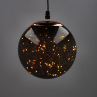 123led lichtbol kerst Ø 18 cm extra warm wit & warm wit 80 lampjes smokey LDR07337