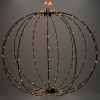 123led lichtbol kerst Ø 50 cm extra warm wit & warm wit 216 lampjes zwart