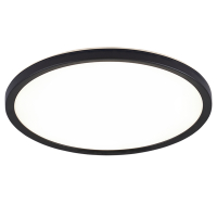 123inkt 123led plafondlamp | Ø 22.5 cm | 3000-4000-6000K | 1440 lumen | Zwart (12W)  LDR02155