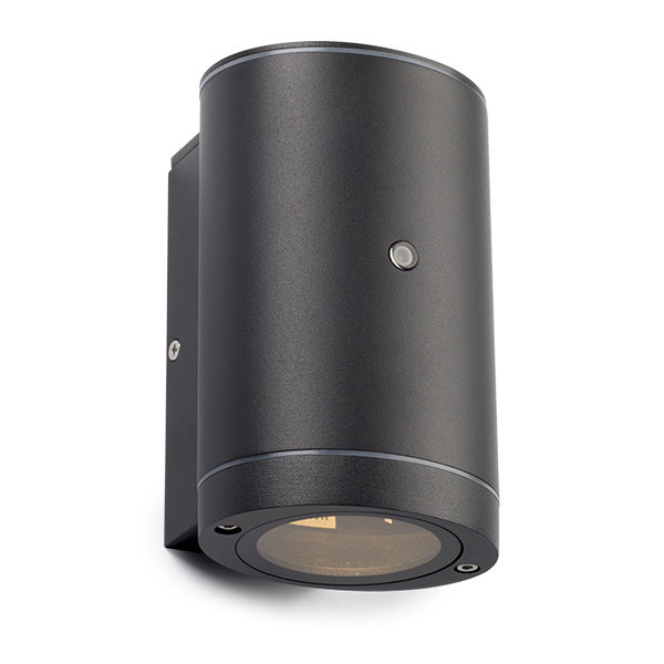 123inkt 123led wandlamp Kingston zwart ovaal met sensor geschikt voor 1x GU10 6004 LDR08523 - 1