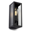 123inkt 123led wandlamp Manhattan zwart geschikt voor 1x E27 KH662 LDR08527 - 1
