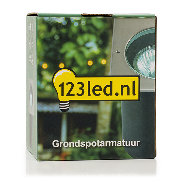 123inkt 132led grondspot Athene RVS geschikt voor 1x GU10 4022 LDR08506 - 4