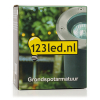 123inkt 132led grondspot Rhodos RVS geschikt voor 1x GU10 4021 LDR08505 - 4