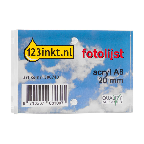 123inkt A8 fotokader acryl 7,4 x 5,2 cm 1954605C SV12111 300740 - 1