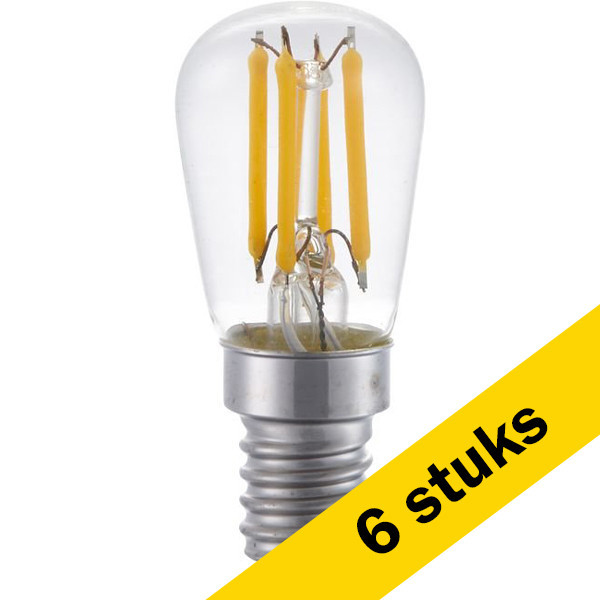 123inkt Aanbieding: 6x 123led E14 filament led-lamp buis helder dimbaar 3W (20W)  LDR01450 - 1