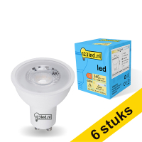 Aanbieding: 6x 123led GU10 ledspot glas 4000K 4.5W (50W)