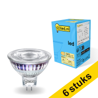 Aanbieding: 6x 123led GU5.3 ledspot dimbaar 3.4W (35W)