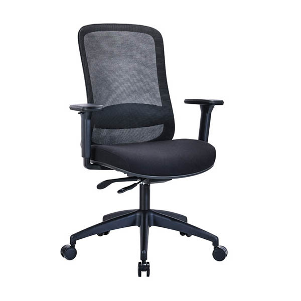 123inkt Business Ecoline bureaustoel mesh zwart 302669 - 1