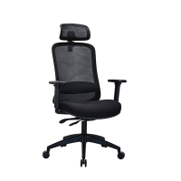123inkt Business Ecoline bureaustoel mesh zwart (incl. hoofdsteun)