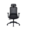 123inkt Business Ecoline bureaustoel mesh zwart (incl. hoofdsteun) 302696 - 2
